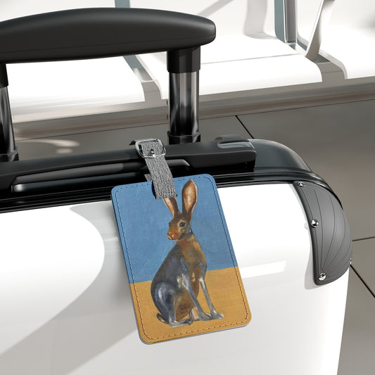 Bunny Saffiano Polyester Luggage Tag, Rectangle