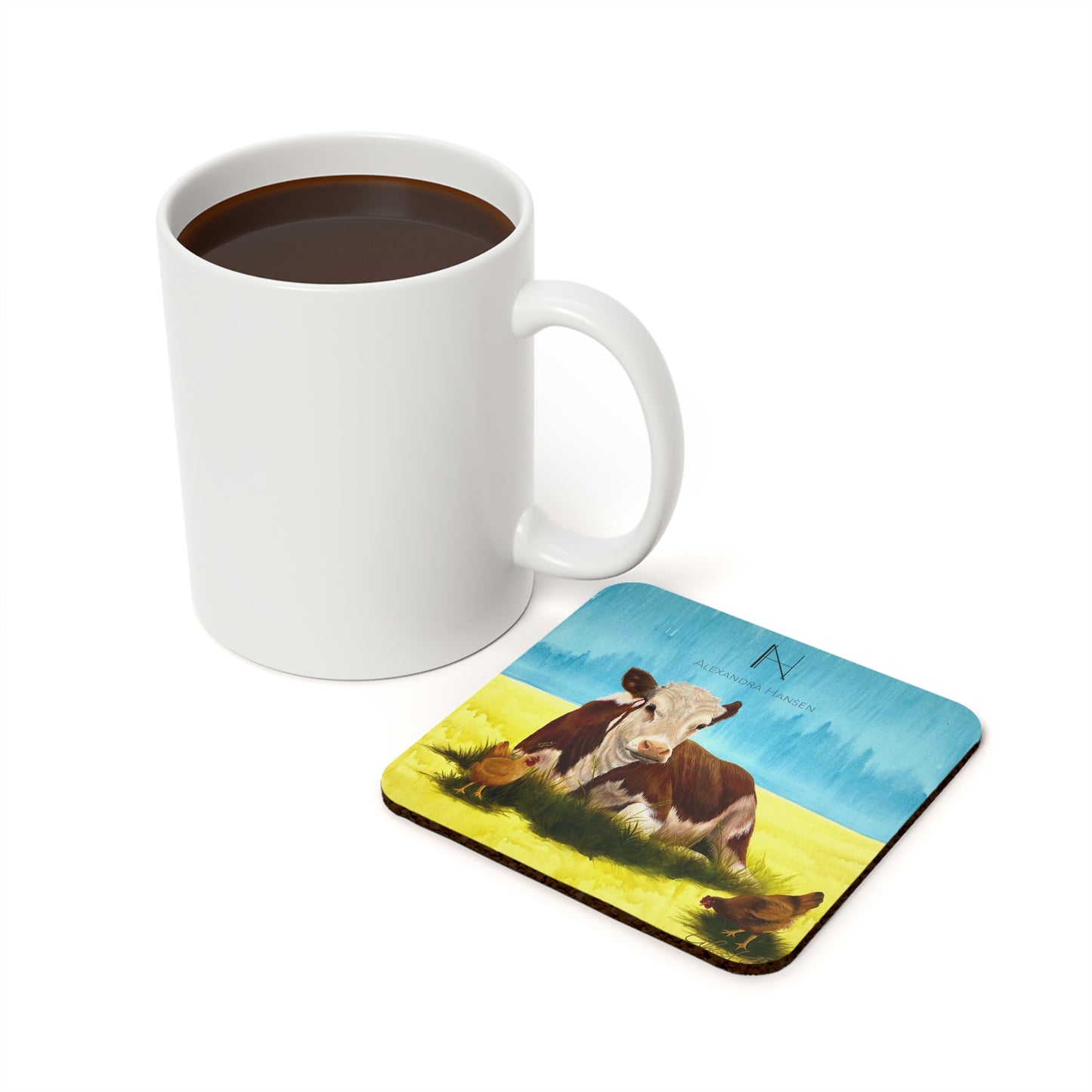 Hereford Cow Coaster