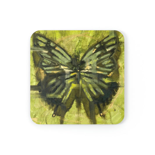Green Butterfly Coaster | Kitchen Decor | Drink Accessories