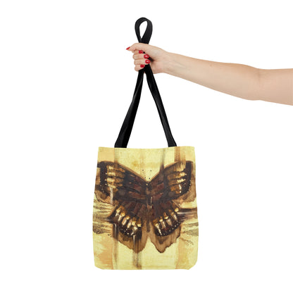 Yellow Butterfly Tote Bag