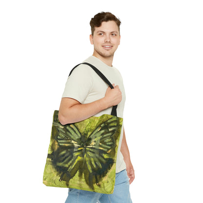 Green Butterfly Tote Bag