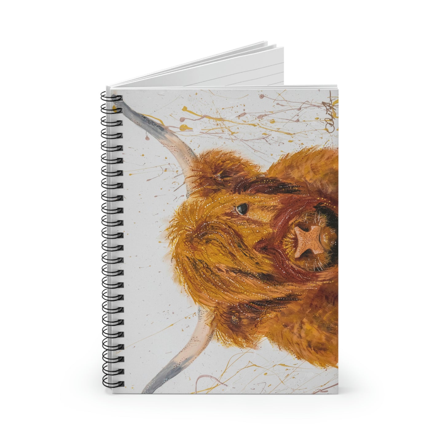 Cow Spiral Notebook - Ruled Line