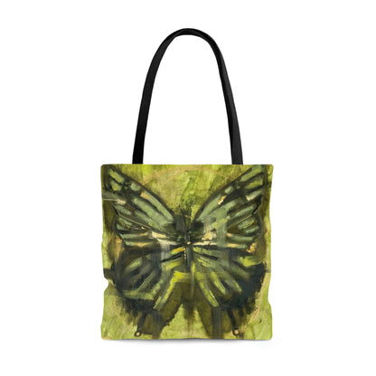 Green Butterfly Tote Bag