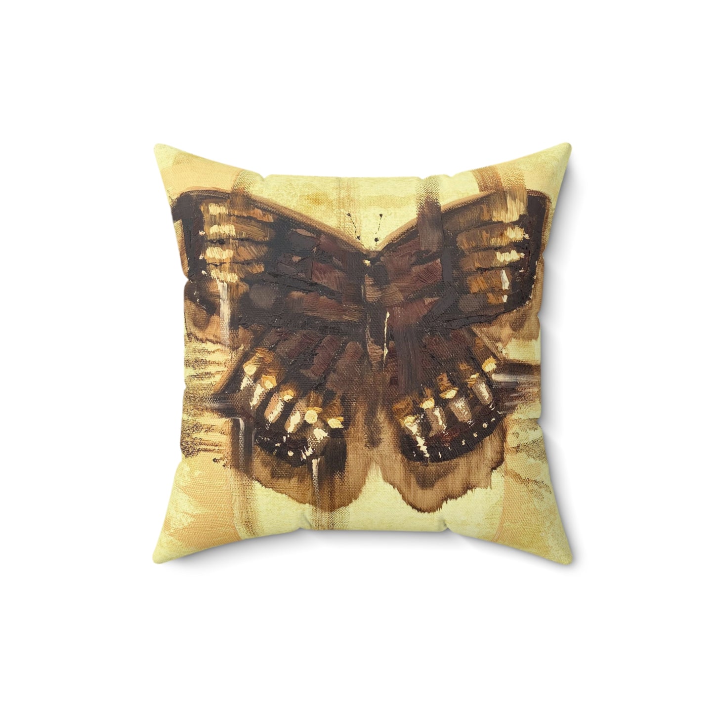 Yellow Butterfly Throw Pillow | Home Decor | Living Room Decor