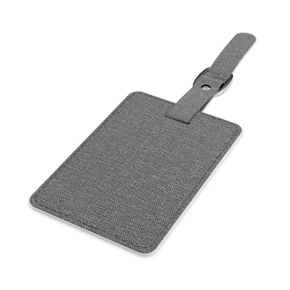 Airplane Saffiano Polyester Luggage Tag, Rectangle