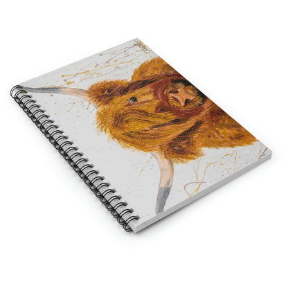 Cow Spiral Notebook - Ruled Line