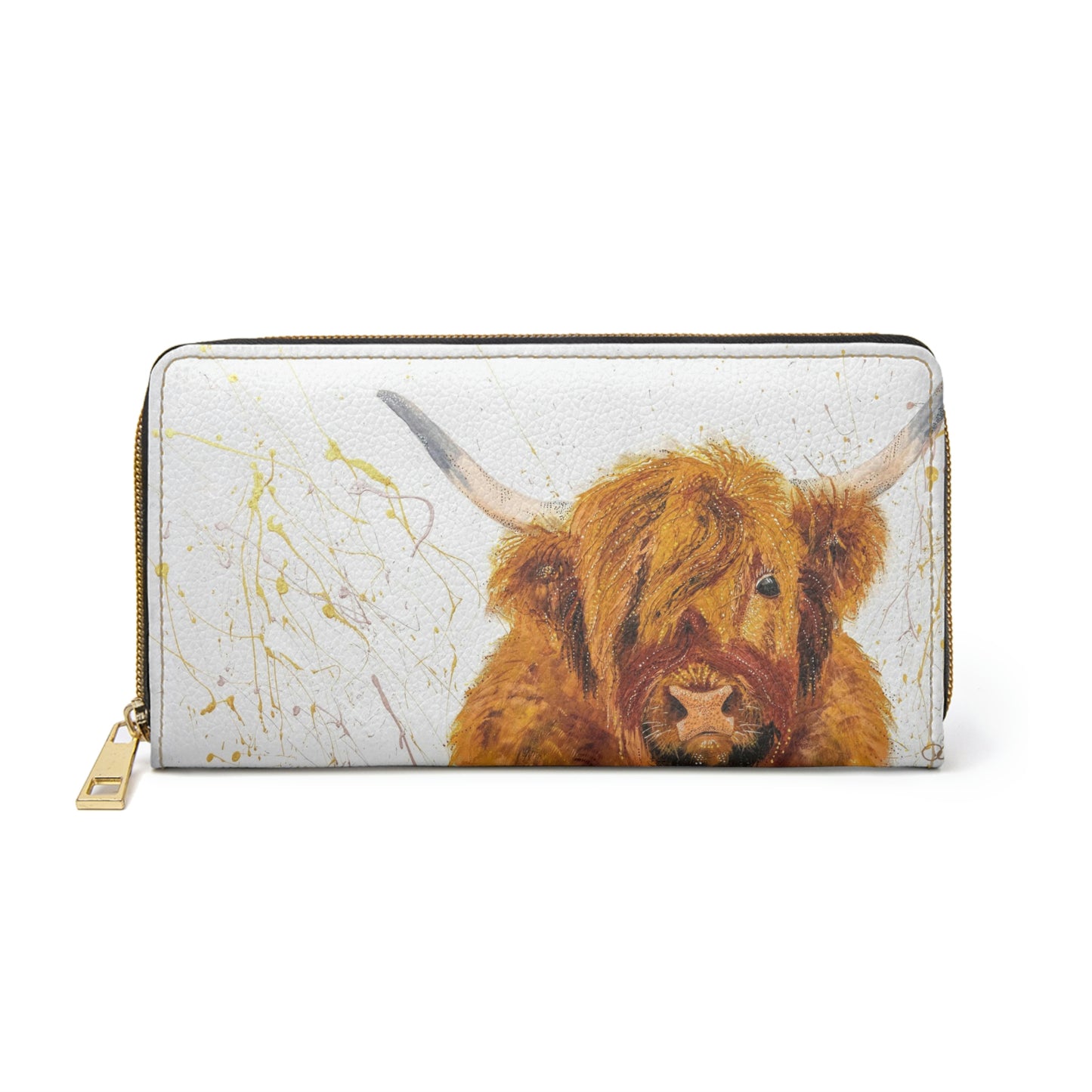 Cow Zipper Wallet